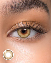 Lenstown 梨芝瞳 Romantea Tokyo Hazel Brown 月拋(2片)